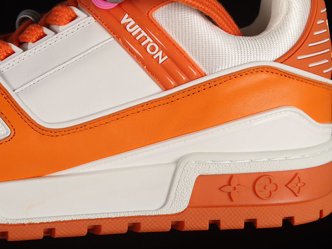 Louis Vuitton [L*V TRAINER SNEAKERS WHITE/ORANGE/WHITE]-[WOMAN:36-39]-[MAN:40-45] - Image 7