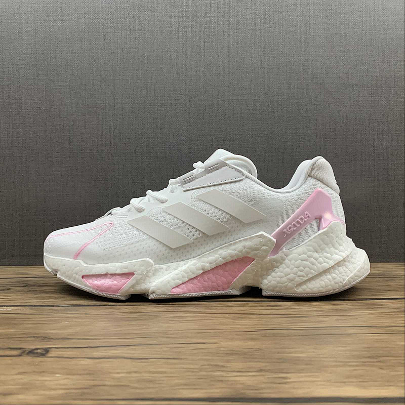 X9000L4 SHOES CLOUD WHITE/CLOUD WHITE/LIGHT PINK · GX3487, photo 1