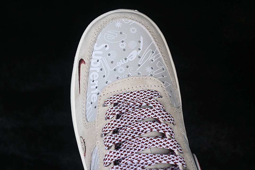 Nike [SS1979-012]-[AIR FORCE 1 07 LOW BEIGE/GREY/RED/WHITE]-[WOMAN:36-39]-[MAN:40-45] - Image 10