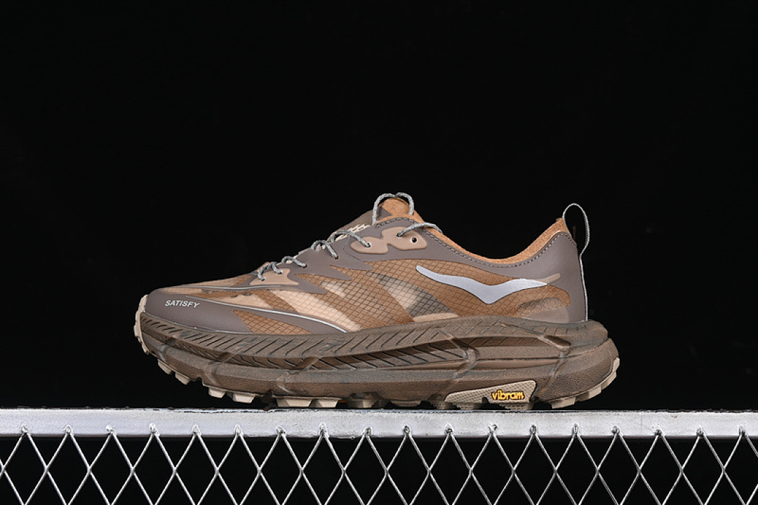 Hoka [1157050 RBBR]-[HOKA ONE SATISFY RUNNING MAFATE TRAIL BROWN/GREY] - Image 2