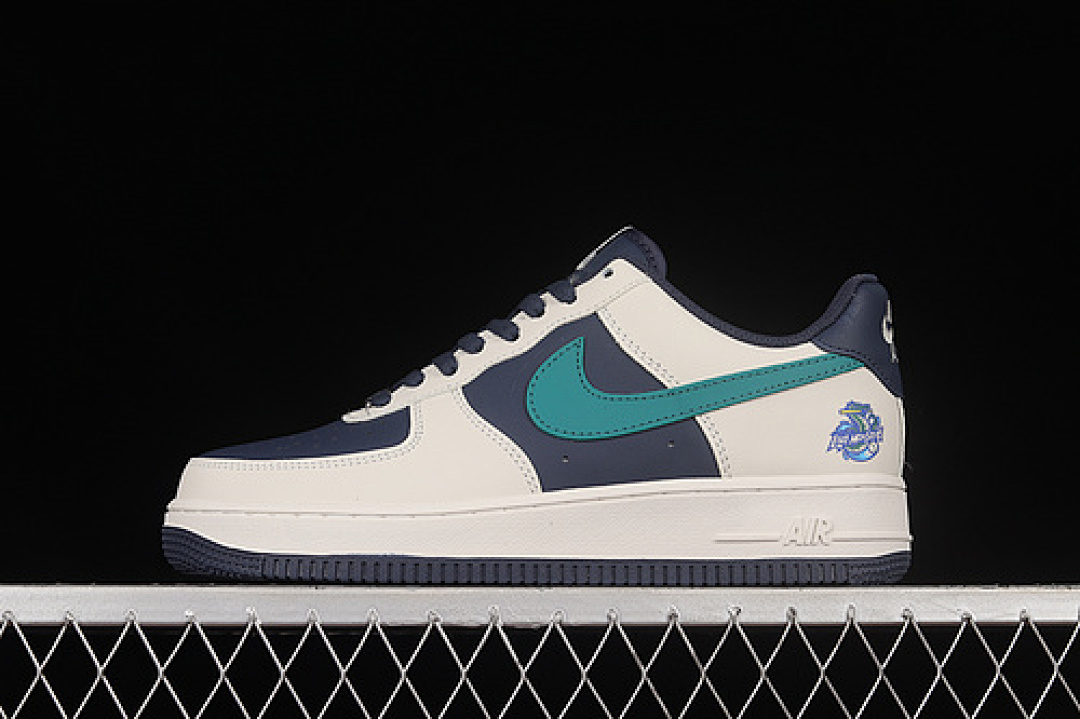 Nike [BS8872-033]-[AIR FORCE 1 07 LOW DARK BLUE/WHITE/DARK GREEN]-[WOMAN:36-39]-[MAN:40-45], photo 1