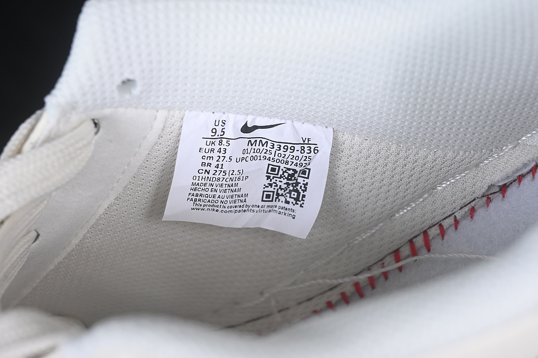 Nike [MM3399-836]-[AIR FORCE 1 07 LOW CASUAL SNEAKERS GREY/WHITE]-[WOMAN:36-39]-[MAN:40-45] - Image 5