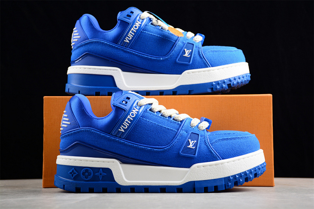 Louis Vuitton [L*V TRAINER MAXI WHITE/BLUE]-[WOMAN:35-39]-[MAN:40-45] - Image 2