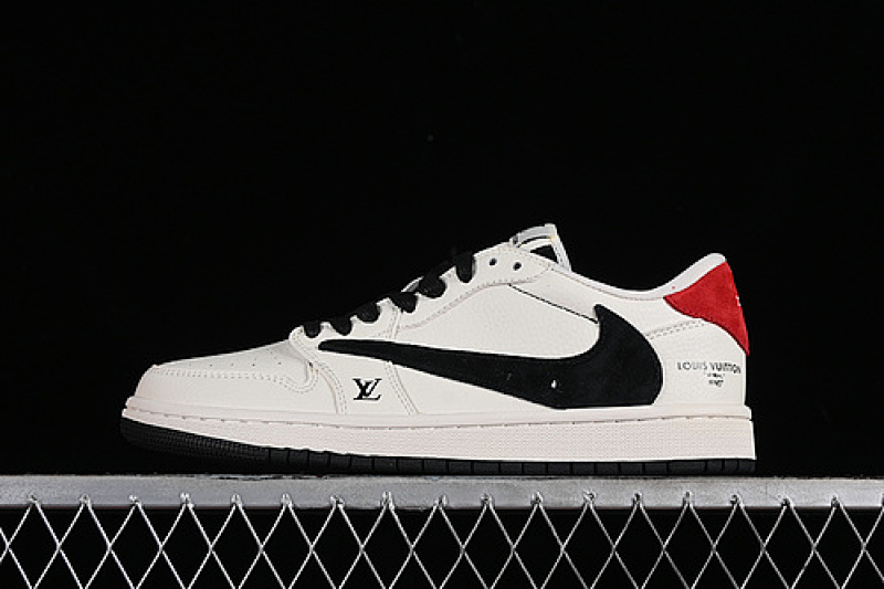 Jordan TRAVIS SCOTT FRAGMENT DESIGN AIR Jordan 1 LOW OG SP BLACK/WHITE/RED · LX1988-700, photo 1