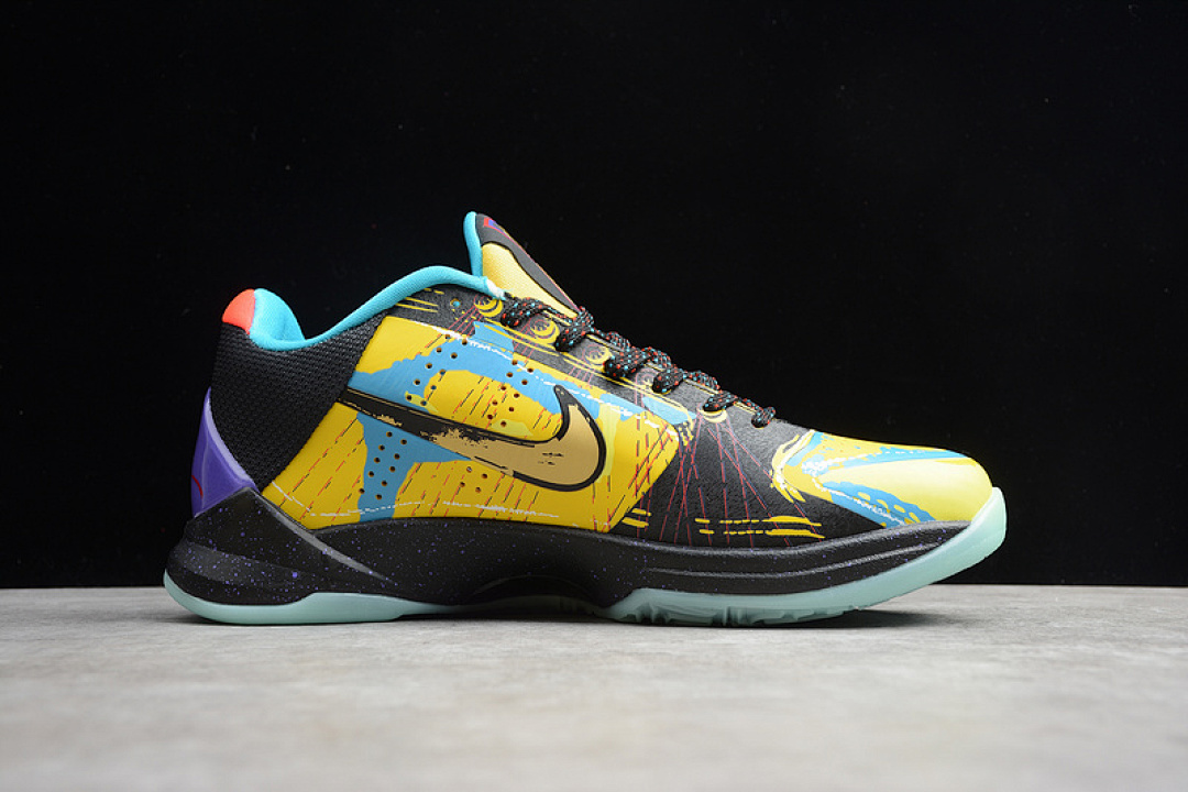 Nike [639691-700]-[ZOOM KOBE 5 PRELUDE BLACK/YELLOW/BLUE]-[MAN:40-46] - Image 15