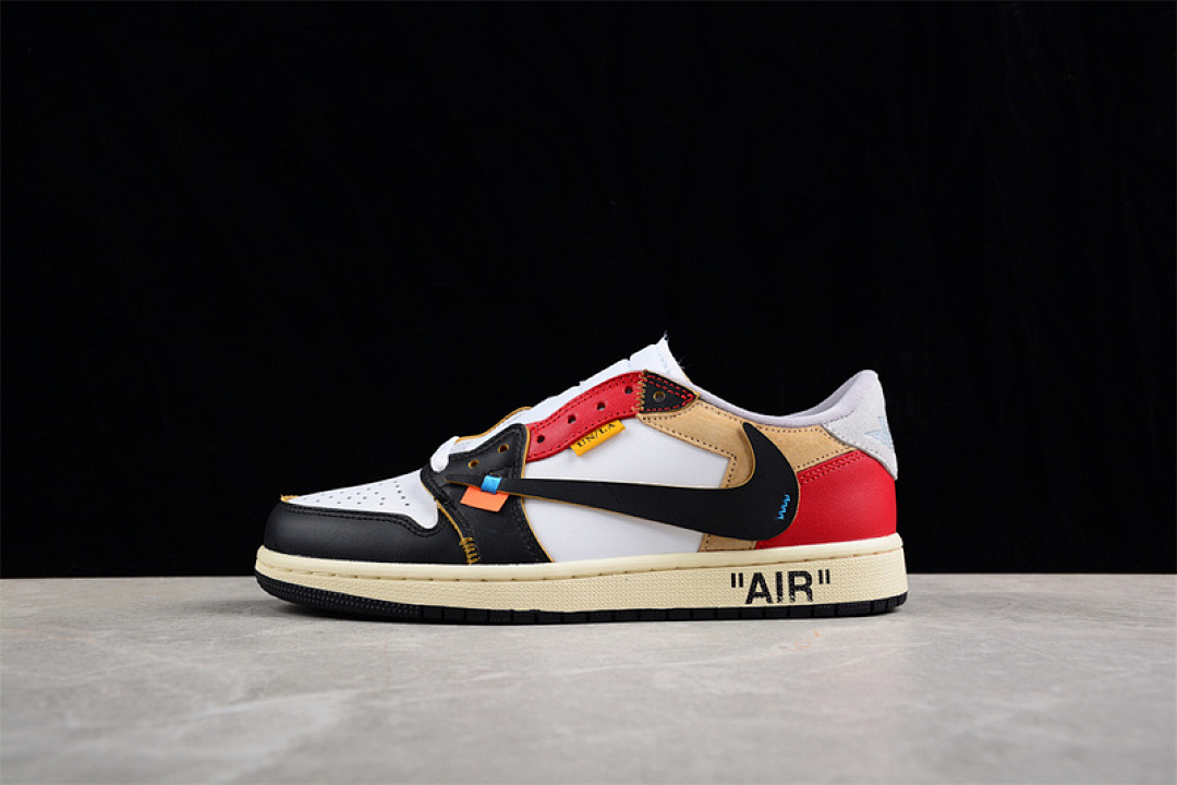 Jordan [CZ0790-107]-[AIR JORDAN 1 LOW WHITE/BLACK/BROWN/RED]-[WOMAN:36-39]-[MAN:40-46], photo 1