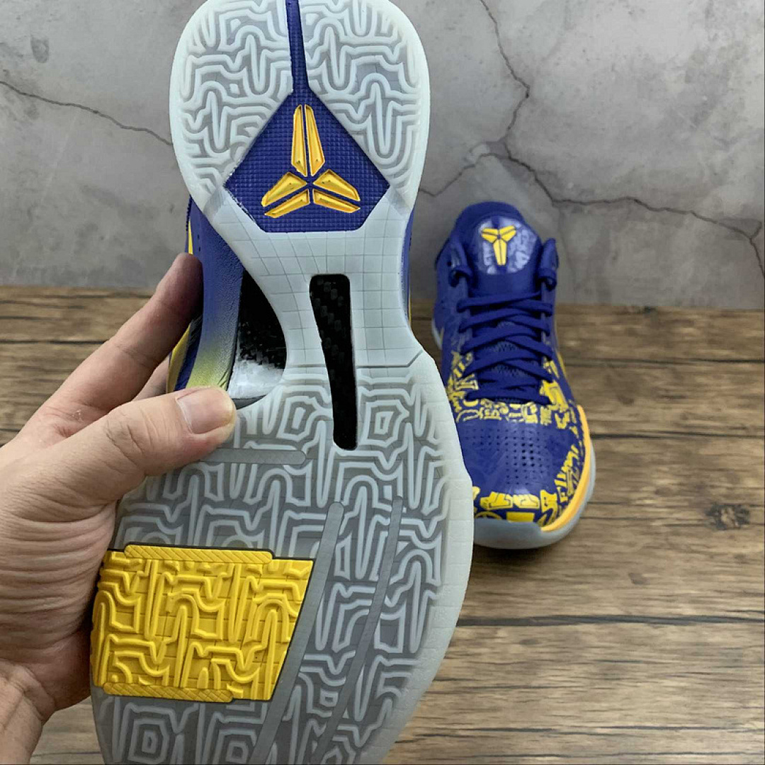 Nike [CD4991-400]-[ZOOM KOBE 5 PROTRO RINGS CONCORD/MIDWEST GOLD]-[MAN:39-46] - Image 5