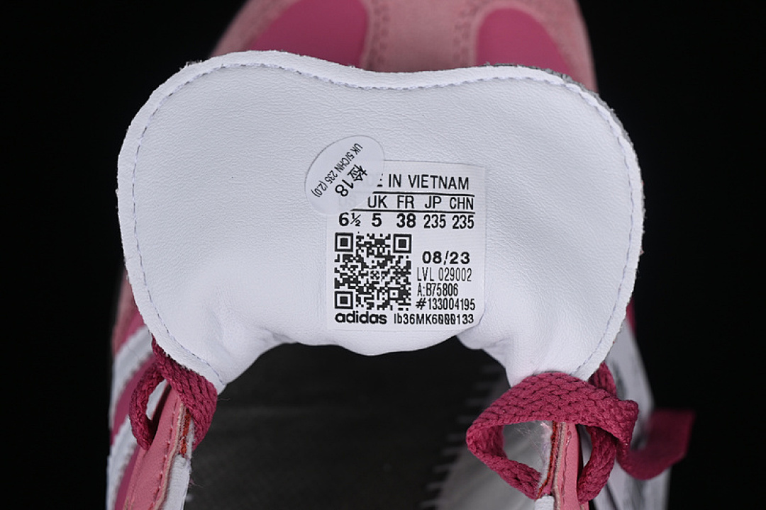 Adidas [B75806]-[SAMBA VEGAN OG WHITE/PINK/BLACK]-[WOMAN:36-40] - Image 6