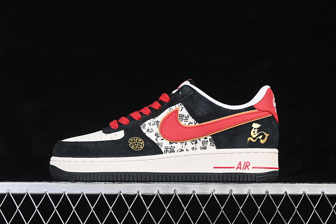 Nike [QW5288-132]-[AIR FORCE 1 07 LOW WHITE/BLACK/RED]-[WOMAN:36-39]-[MAN:40-45] - Image 2