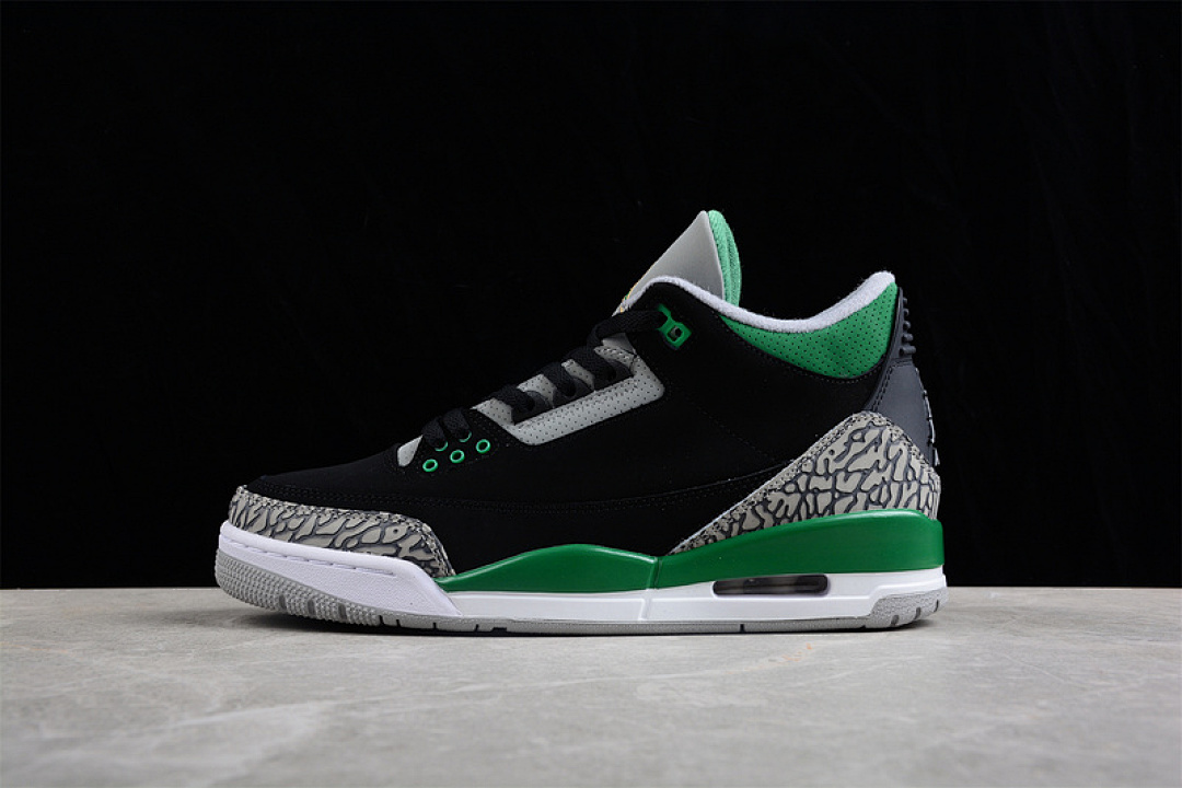 Jordan [CT8532-030]-[AIR JORDAN 3 RETRO BLACK/PINE GREEN/CEMENT GREY/WHITE]-[MAN:40-47.5], photo 1