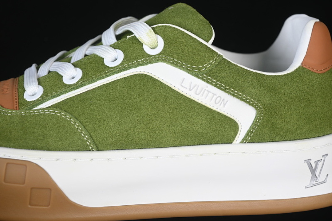 Louis Vuitton [LOUIS VUITTON SKATE SNEAKER CLASSIC 2025SS GREEN/WHITE]-[MAN:39-45] - Image 8
