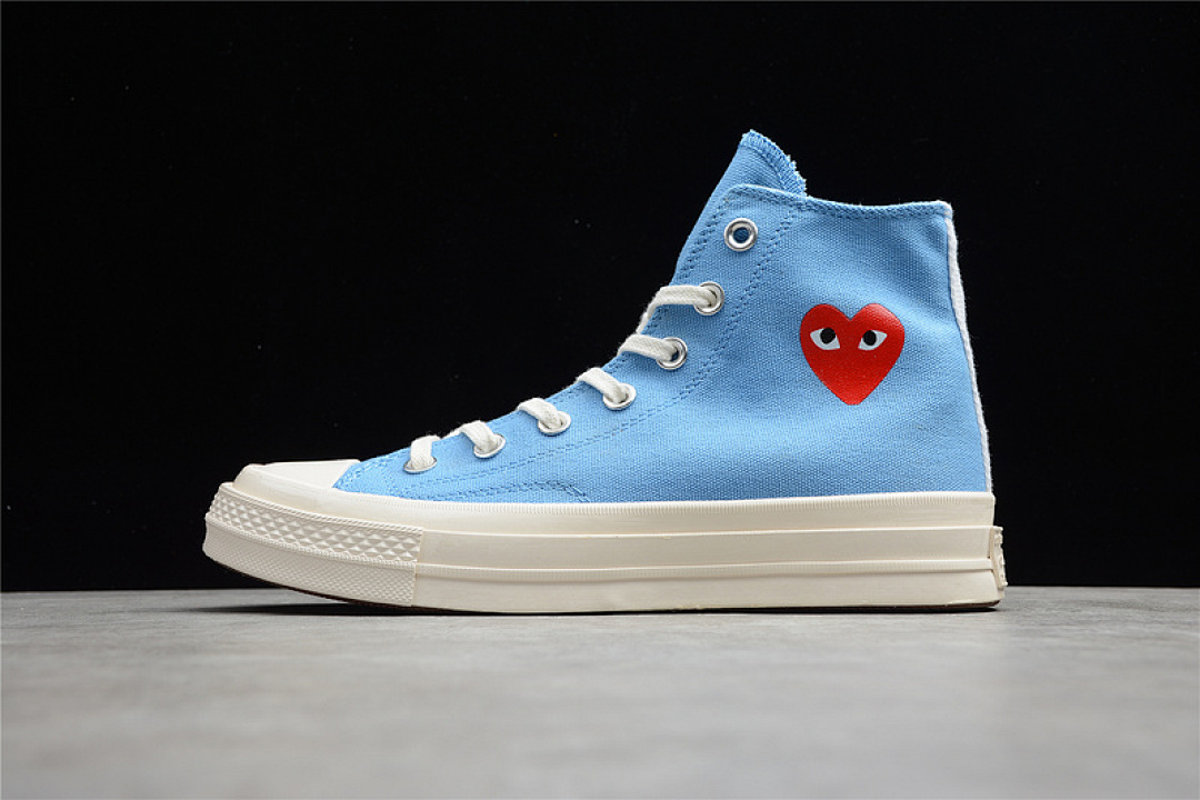 Converse [168300C]-[COMME DES GARÇONS PLAY X CHUCK TAYLOR ALL-STAR 70S HIGH BRIGHT BLUE/RED/WHITE], photo 1