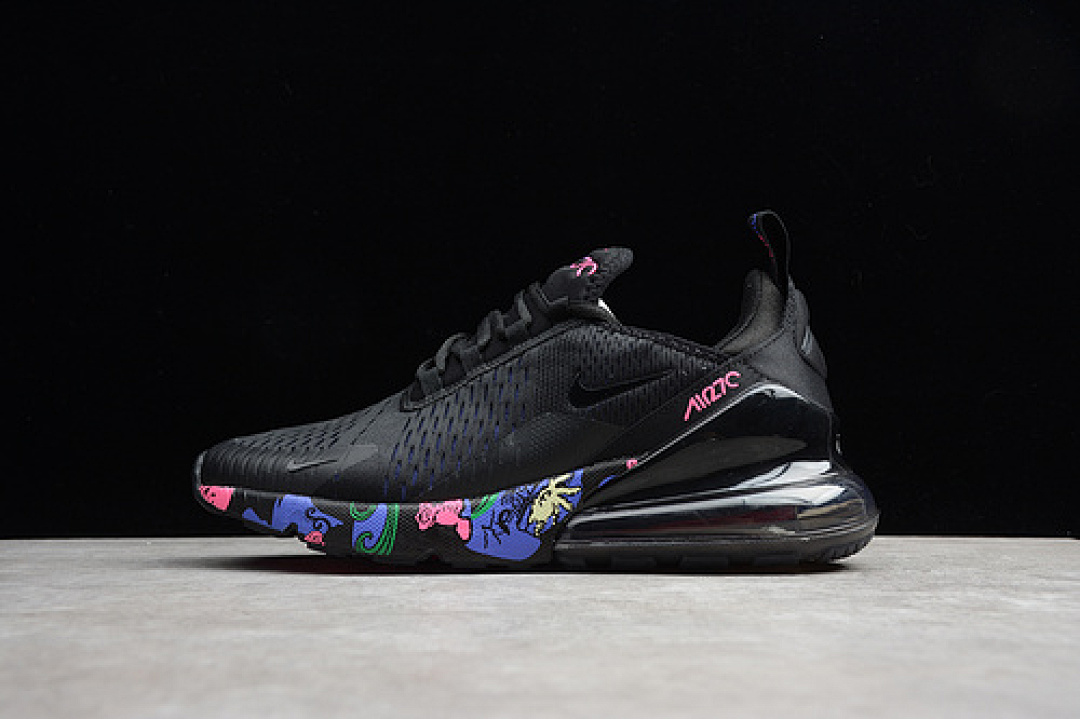Unbranded [AH8050-010]-[AIR MAX 270 SHOES BLACK/BLUE/PINK]-[WOMAN:36-39]-[MAN:40-45], photo 1