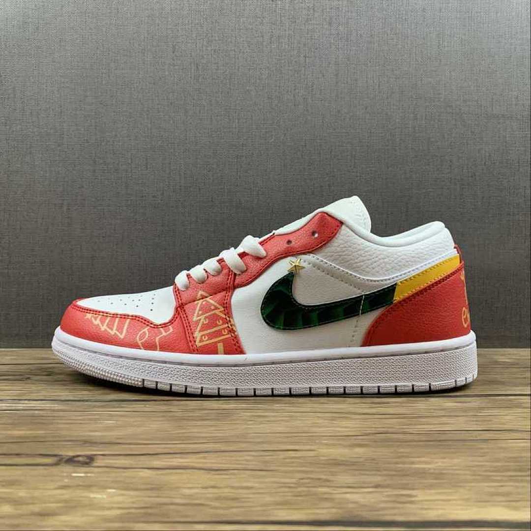 Jordan [553558-130]-[AIR JORDAN 1 LOW WHITE/BLACK/ORANGE]-[WOMAN:36-39]-[MAN:40-46], photo 1