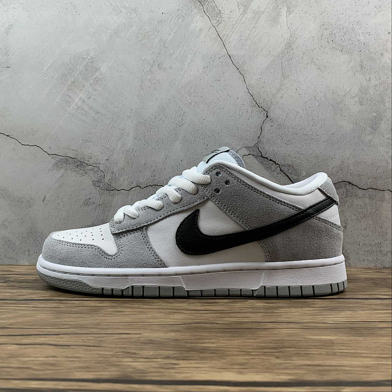 Nike SB ZOOM DUNK LOW PRO WHITE/GREY/BLACK · 854866-012, photo 1