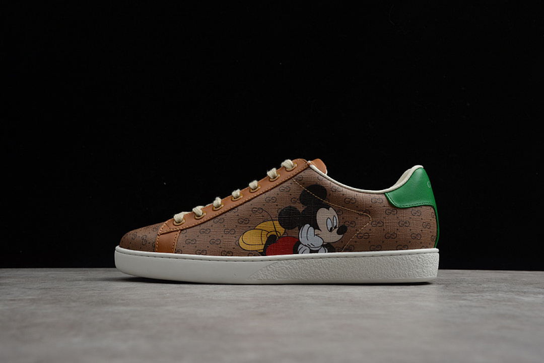 Gucci [GU*CCI ACE EMBROIDERED LOW-TOP SNEAKER KHAKI/GREEN/WHITE]-[WOMAN:35-39]-[MAN:40-44] - Image 15