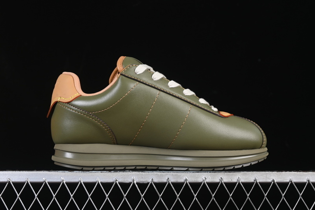 Louis Vuitton [1AIKHF]-[BUTTERSOFT LOW-TOP CASUAL SHOES GREEN/BROWN]-[WOMAN:39]-[MAN:40-46] - Image 16