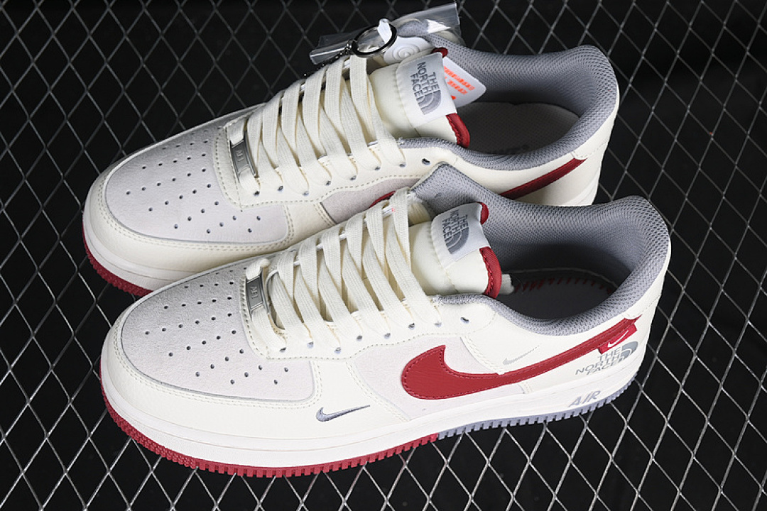 Nike [DM6688-047]-[AIR FORCE 1 07 LOW WHITE/GREY/RED]-[WOMAN:36-39]-[MAN:40-45] - Image 11