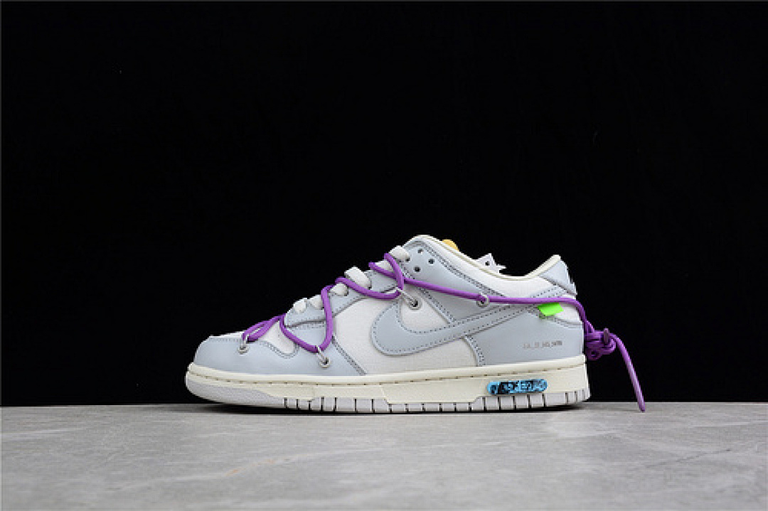 Purple [DM1602-107]-[OW X SB DUNK LOW LOT 48 OF 50 SAIL/NEUTRAL GREY/PURPLE]-[UNSIEX:36-47.5], photo 1