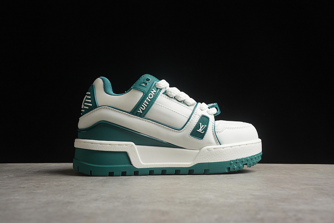 Louis Vuitton [LOUIS VUITTON TRAINER SNEAKER LOW L*V WHITE/GREEN]-[WOMAN:35-39]-[MAN:40-45] - Image 13