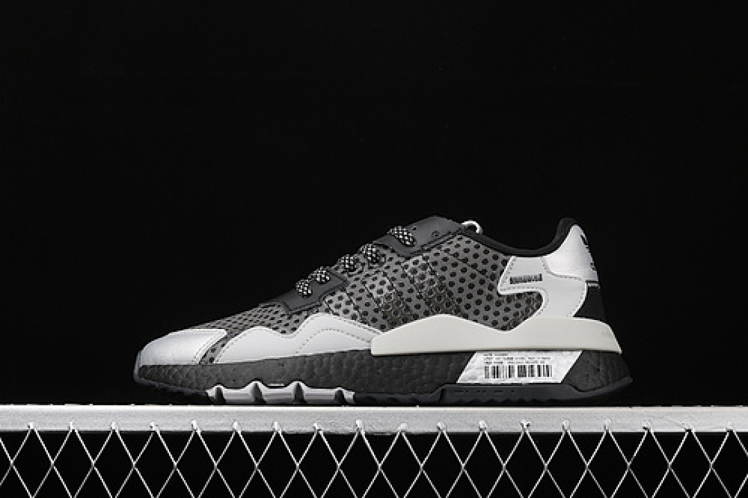 NITE JOGGER SHOES CORE BLACK/SILVER METALLIC/GREY TWO · EF5407, photo 1