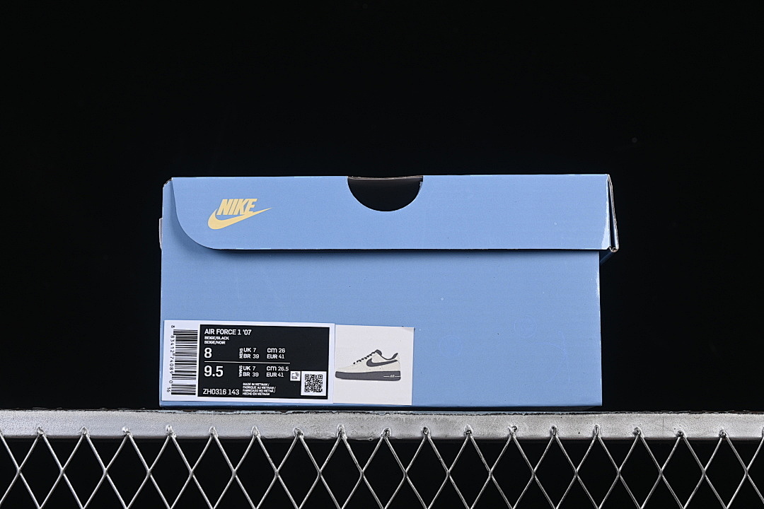 Nike [ZH0316-143]-[AIR FORCE 1 07 LOW CASUAL SNEAKERS BLACK/WHITE]-[WOMAN:36-39]-[MAN:40-45] - Image 11