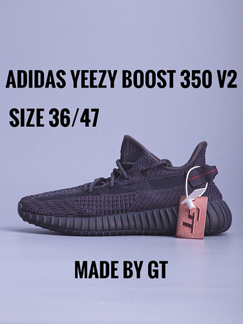 On Running [FU9006]-[GT YEEZY BOOST 350 V2 BLACK-NON REFLECTIVE BLACK/BLACK]-[UNISEX:36-47], photo 1