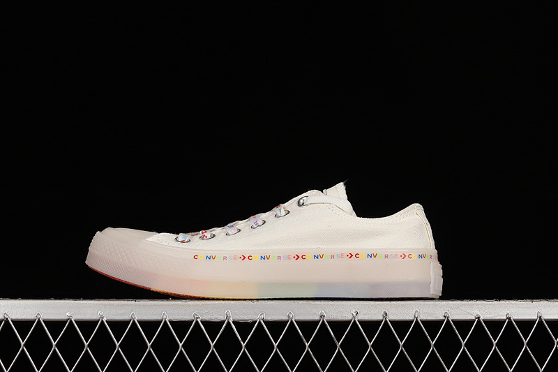 Converse Converse CHUCK TAYLOR ALL STAR GLOW 70S BEIGE/BEIGE/MULTI-COLOR · 165613C, photo 1