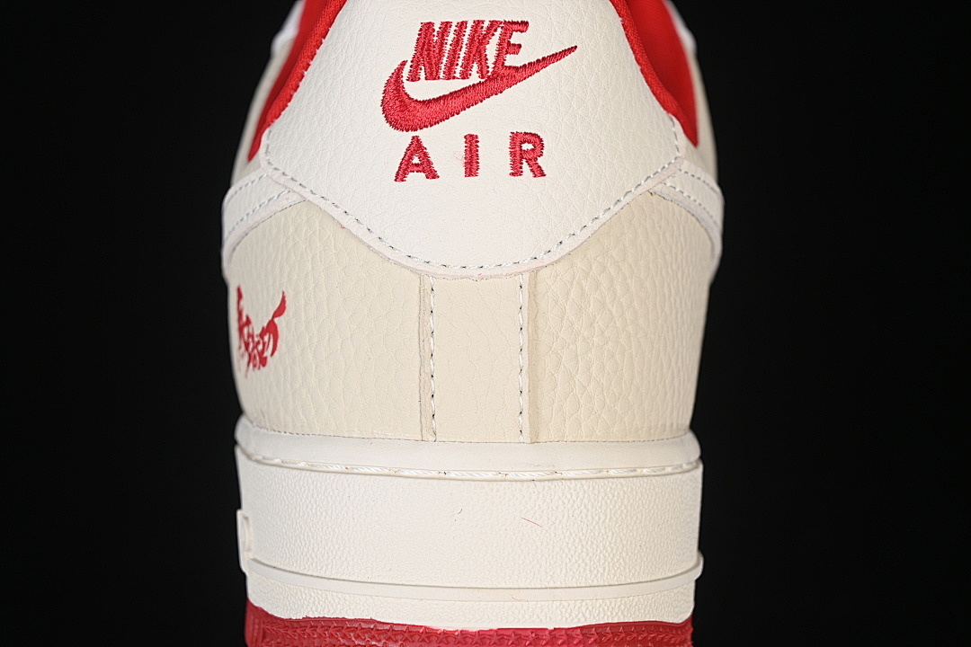 Nike [XL1979-145]-[AIR FORCE 1 07 LOW CASUAL SNEAKERS RED/WHITE/WHEAT]-[WOMAN:36-39]-[MAN:40-45] - Image 6