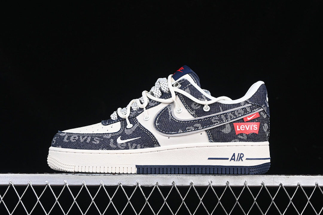 Nike [SJ1198-900]-[AIR FORCE 1 07 LOW WHITE/GREY/BLUE/RED]-[WOMAN:36-39]-[MAN:40-45], photo 1