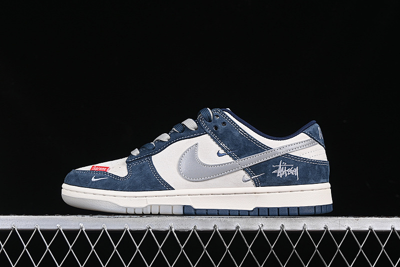 Nike SB DUNK LOW WHITE/BLUE/GREY · DM6868-030, photo 1