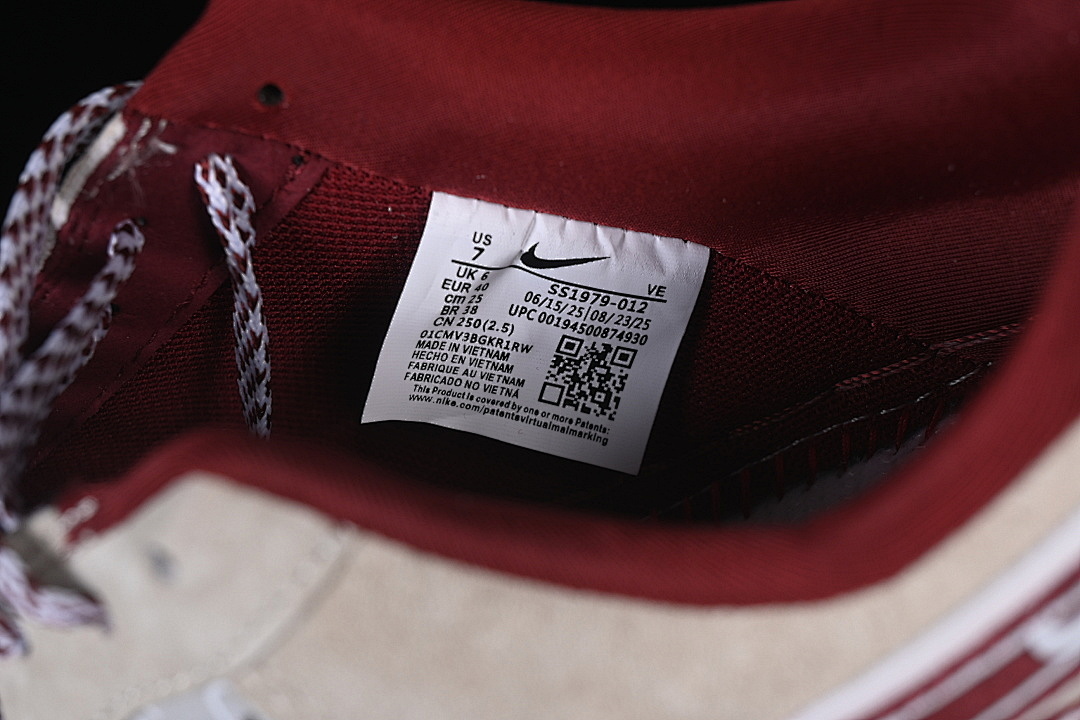 Nike [SS1979-012]-[AIR FORCE 1 07 LOW BEIGE/GREY/RED/WHITE]-[WOMAN:36-39]-[MAN:40-45] - Image 6