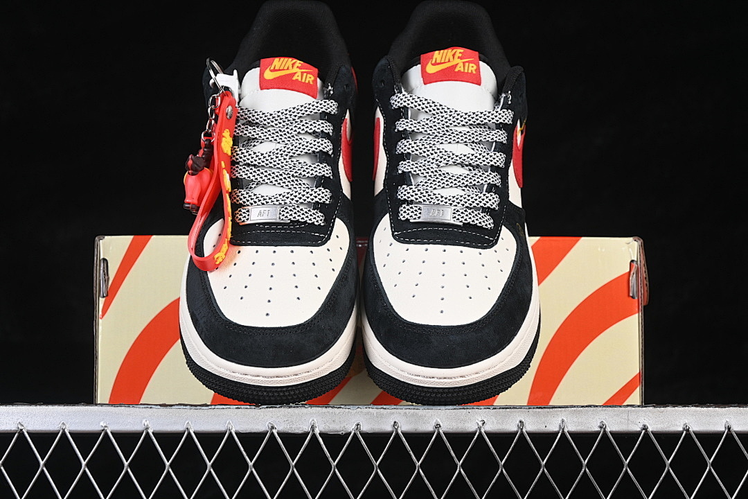Nike [MZ9588-831]-[AIR FORCE 1 07 LOW CASUAL SNEAKERS RED/WHITE/BLACK]-[WOMAN:36-39]-[MAN:40-45] - Image 12
