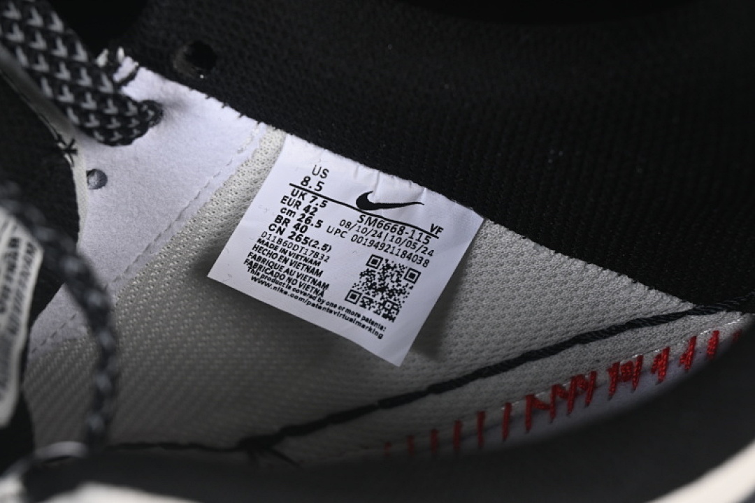 Nike [SM6668-115]-[AIR FORCE 1 07 LOW CASUAL SNEAKERS BLACK/WHITE]-[WOMAN:36-39]-[MAN:40-45] - Image 5