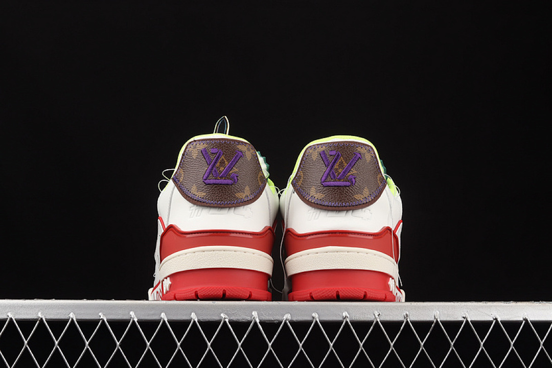Louis Vuitton [L*V 2021S TRAINER WHITE/RED/PURPLE-GREEN]-[MAN:38-45] - Image 14