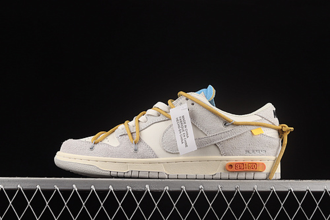Unbranded [DJ0950-102]-[OW X SB DUNK LOW LOT 34 OF 50 SAIL/NEUTRAL GREY/LIGHT GINGE]-[UNISEX:36-45], photo 1
