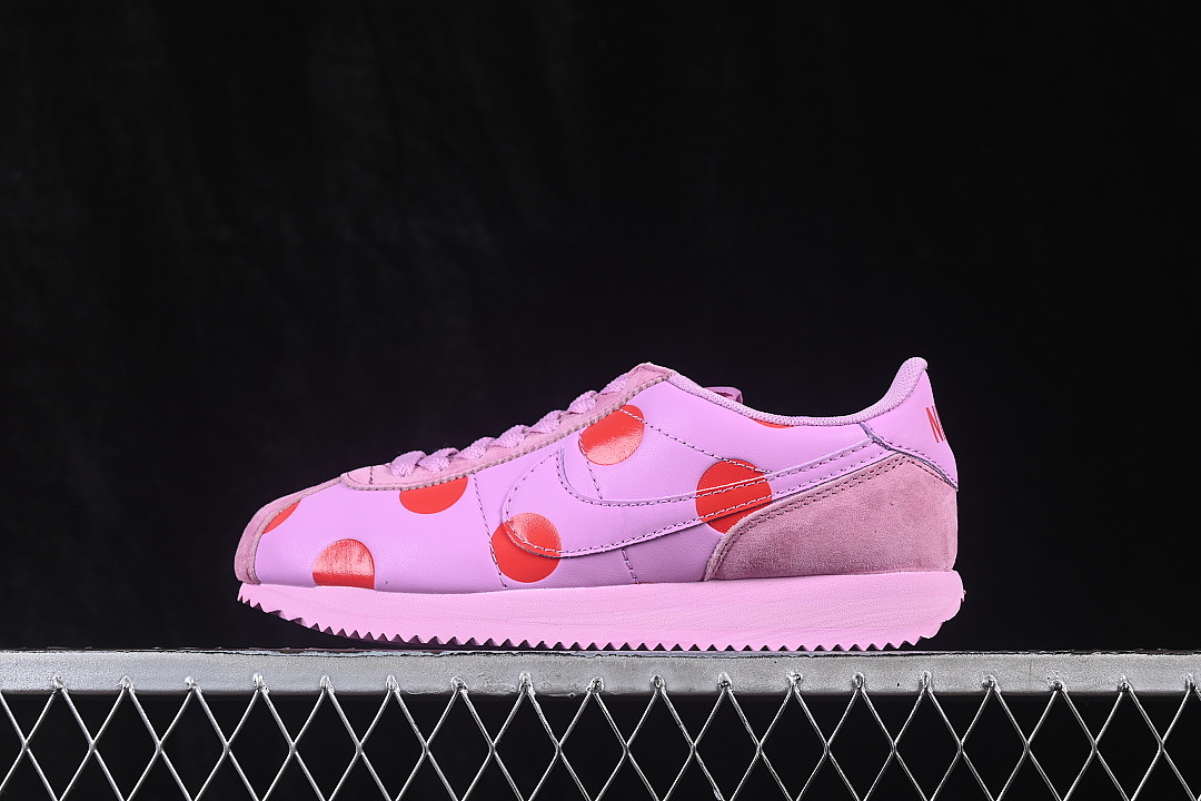 Unbranded [IR1332-500]-[CORTEZ LEATHER VINTAGE JOGGING SHOES LIGHT PINK/VIOLET]-[WOMAN:36-39]-[MAN:40], photo 1