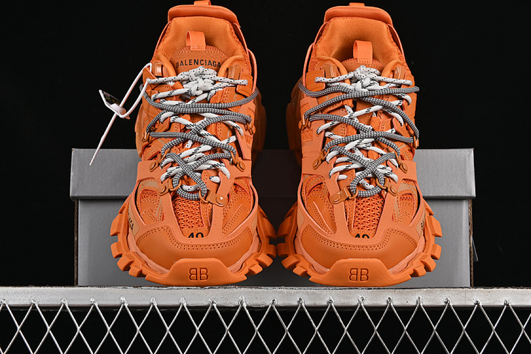 Balenciaga [WTRHK7000]-[BA*LEN*CIAGA TRACK SNEAKER TESS S.GOMMA RES BI ALV/TIS EFF NUBUK/TIS E (ORANGE]) - Image 14