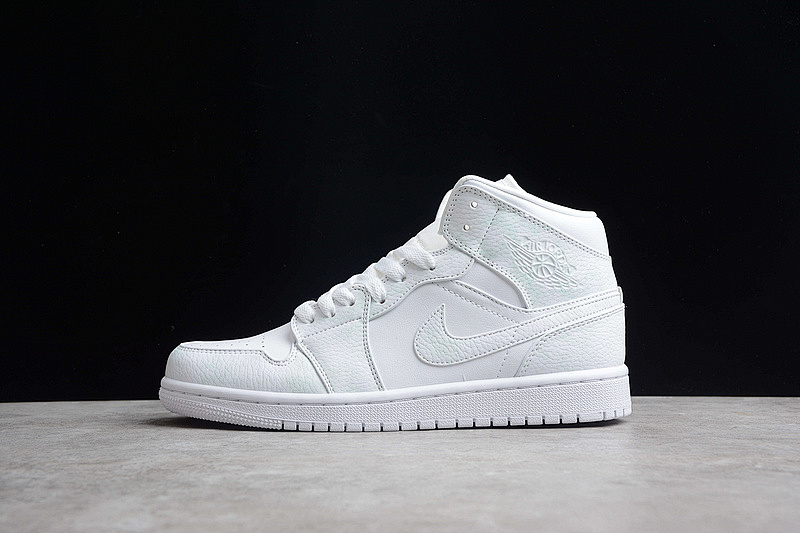 Jordan AIR Jordan 1 MID WHITE/WHITE/WHITE · 554724-130, photo 1