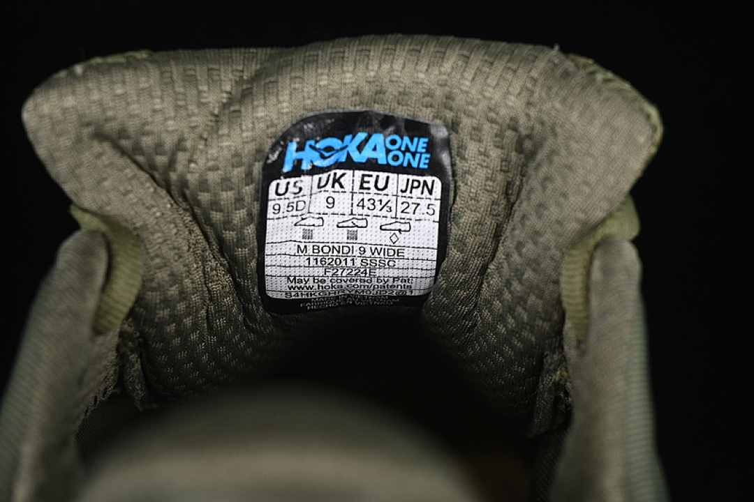 On Running [1162011 SSSC]-[HOKA ONE BONDI 9 WHITE/GREEN]-[WOMAN:36-39]-[MAN:40-45] - Image 6