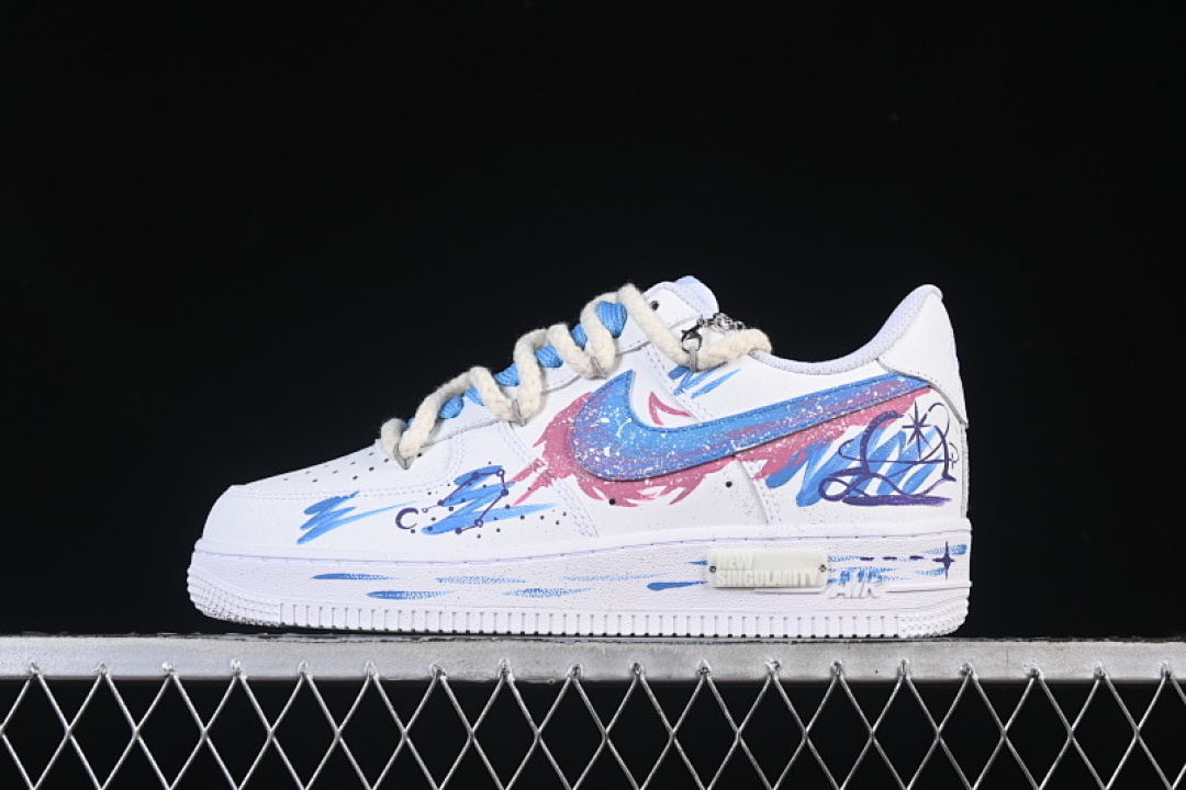 Nike Nike AIR FORCE 1 07 LOW LIBRA WHITE/BLUE/PINK · 9231023, photo 1