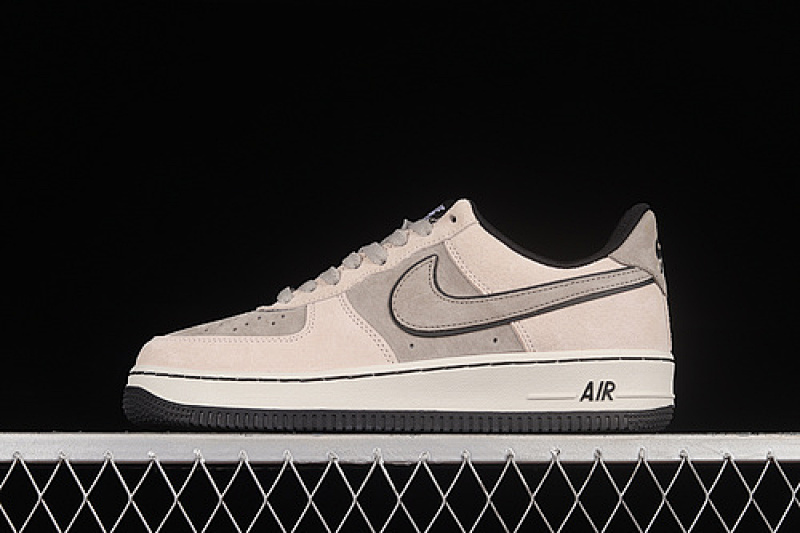 Nike Nike AIR FORCE 1 07 LOW GREY/RED/CHARCOAL GRIS/ROUGE/MARRON · NT9966-116, photo 1