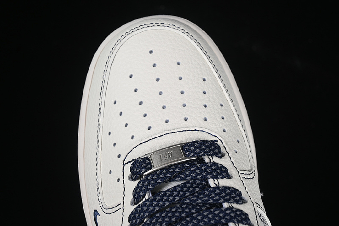 Nike [HH7518-069]-[AIR FORCE 1 07 LOW WHITE/BEIGE/BLUE]-[WOMAN:36-39]-[MAN:40-45] - Image 10
