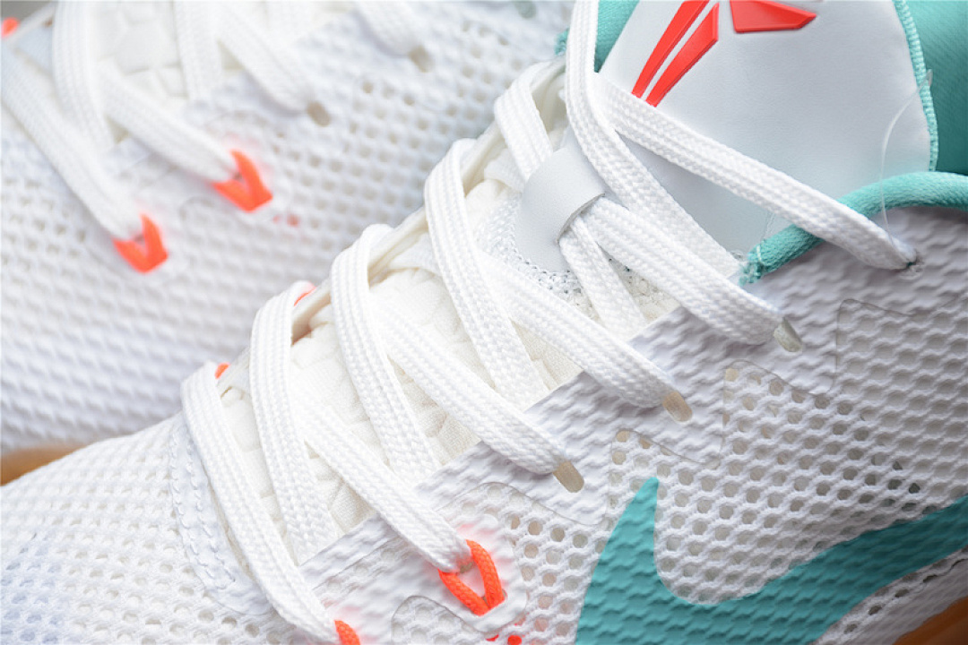 Nike [836183-103]-[KOBE 11 SUMMER WHITE/WASHED TEAL-BRIGHT CRIMSON]-[MAN:40-46] - Image 9