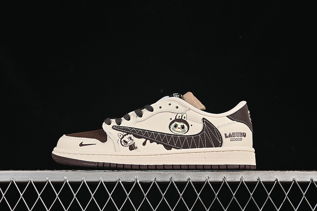 Jordan [XS2025-051]-[TRAVIS SCOTT X FRAGMENT DESIGN AIR JORDAN 1 LOW OG SP WHITE/BROWN]-[36-45], photo 1