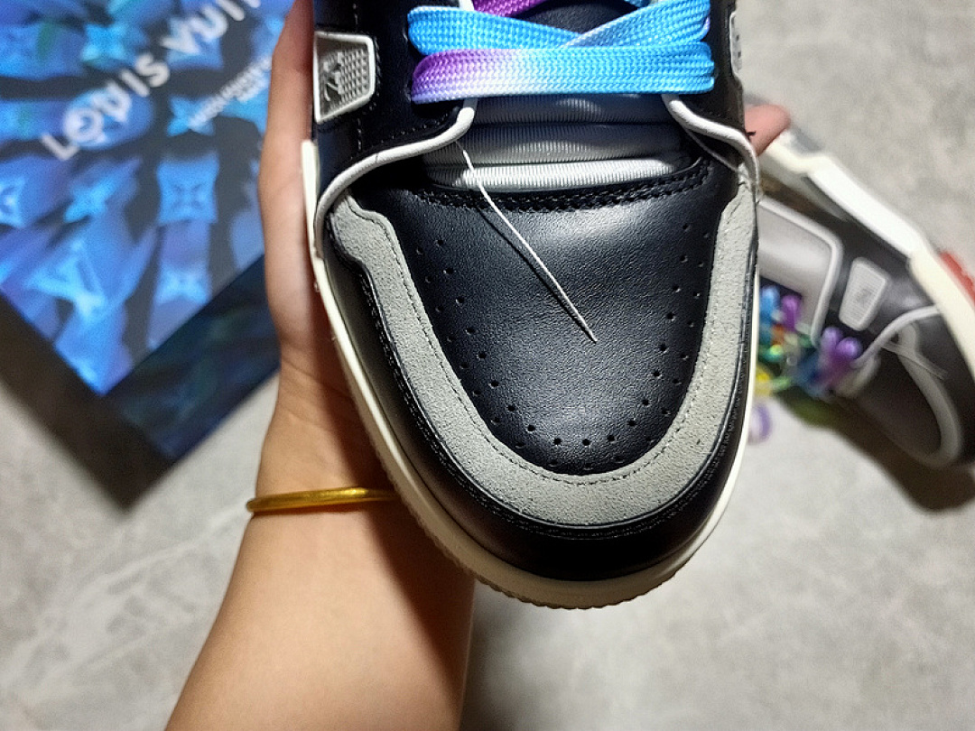 Louis Vuitton [L*V 2021 TRAINER SNEAKERS GREY/BLACK/MULTI-COLOR]-[MAN:38-45] - Image 8