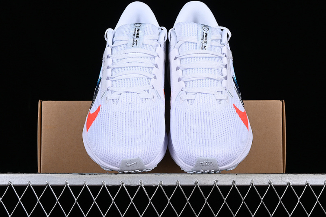Nike [FB7179-100]-[AIR ZOOM PEGASUS 40 PREMIUM WHITE/FOOTBALL GREY/BRIGHT MANDARIN/MULTI-COLOR] - Image 12