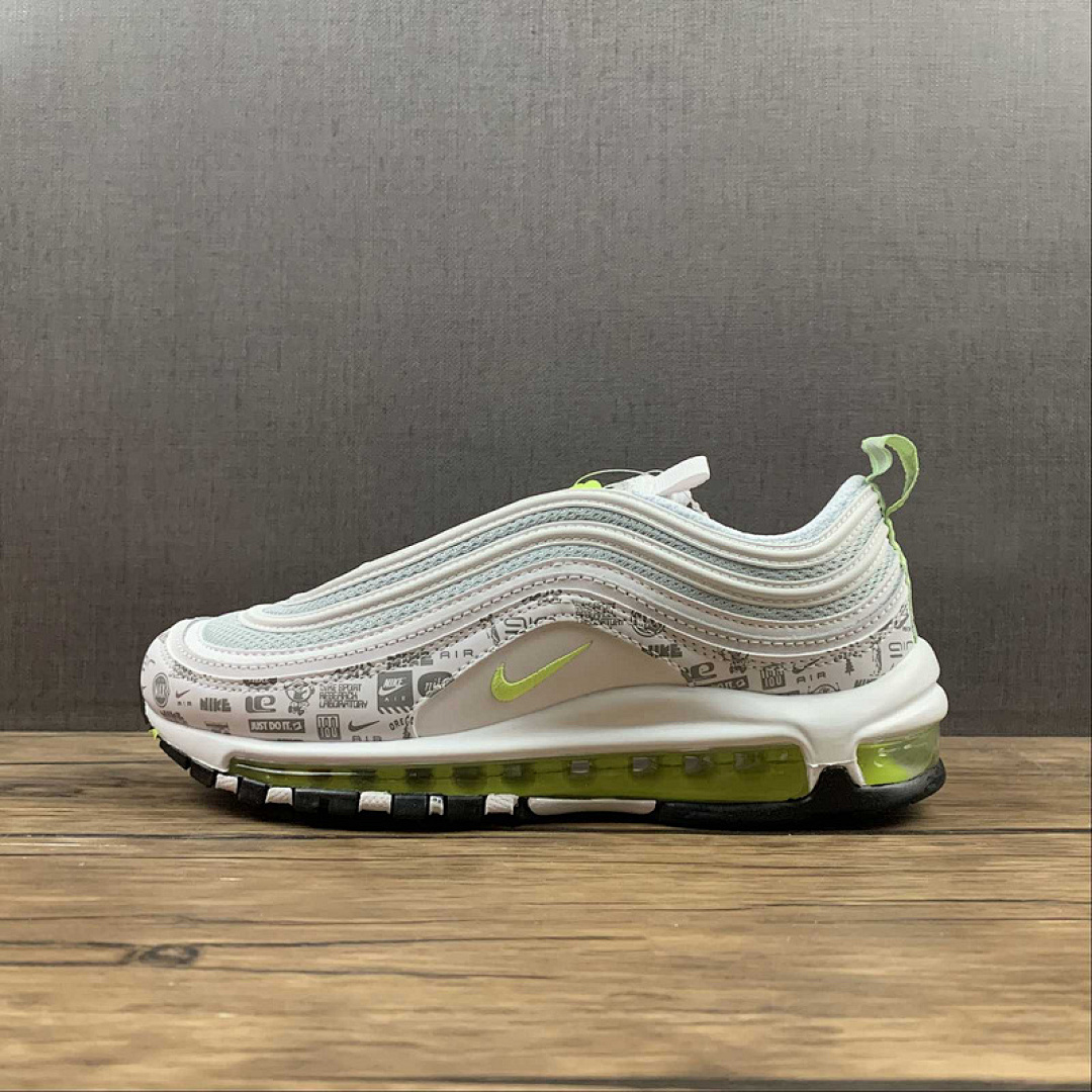 Unbranded [DH0006-100]-[AIR MAX 97 REFLECTIVE LOGO WHITE/BLACK/PURE PLATINUM/VOLT]-[WOMAN:36-40], photo 1
