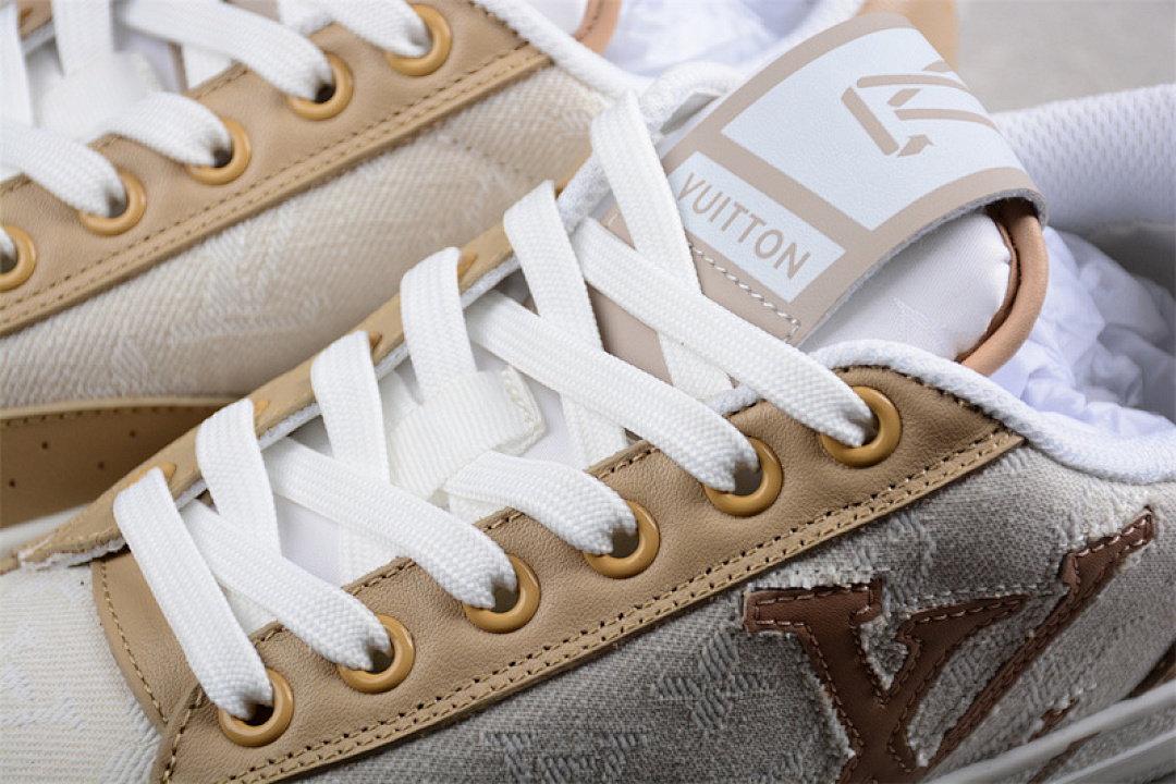 Chanel [L*V TRAINER SNEAKERS WHITE/WHITE/BROWN]-[WOMAN:35-39]-[MAN:40-45] - Image 12