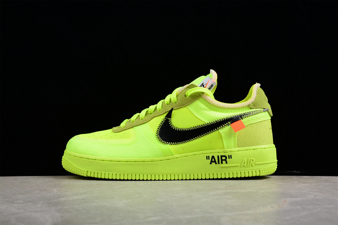 Nike [AO4606-700]-[OW X AIR FORCE 1 LOW VOLT/CONE-BLACK-HYPER JADE]-[MAN:40-46], photo 1